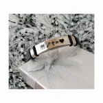 blanco 01 Pulsera Manilla identificación, grabada con tus datos personales en Placa en Acero Inoxidable, Distribuciones Santander