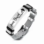 blanco Manilla acero personalizadas datos ID