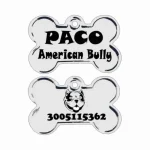 placa01 Placas identificación para mascotas perros gatos acero anti-pérdida mascotas