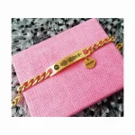 dorada01 Manilla acero inoxidable personalizada grabada en láser