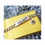 esclava03 Manilla acero inoxidable personalizada grabada en láser