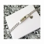 esclava05 Manilla acero inoxidable personalizada grabada en láser