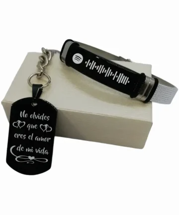 Juego Pulsera y Llavero Personalizado