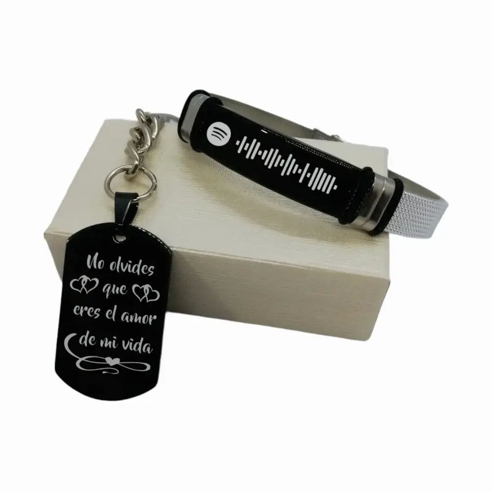 LLAVERO PULSERA 01 Juego Pulsera y Llavero Personalizado