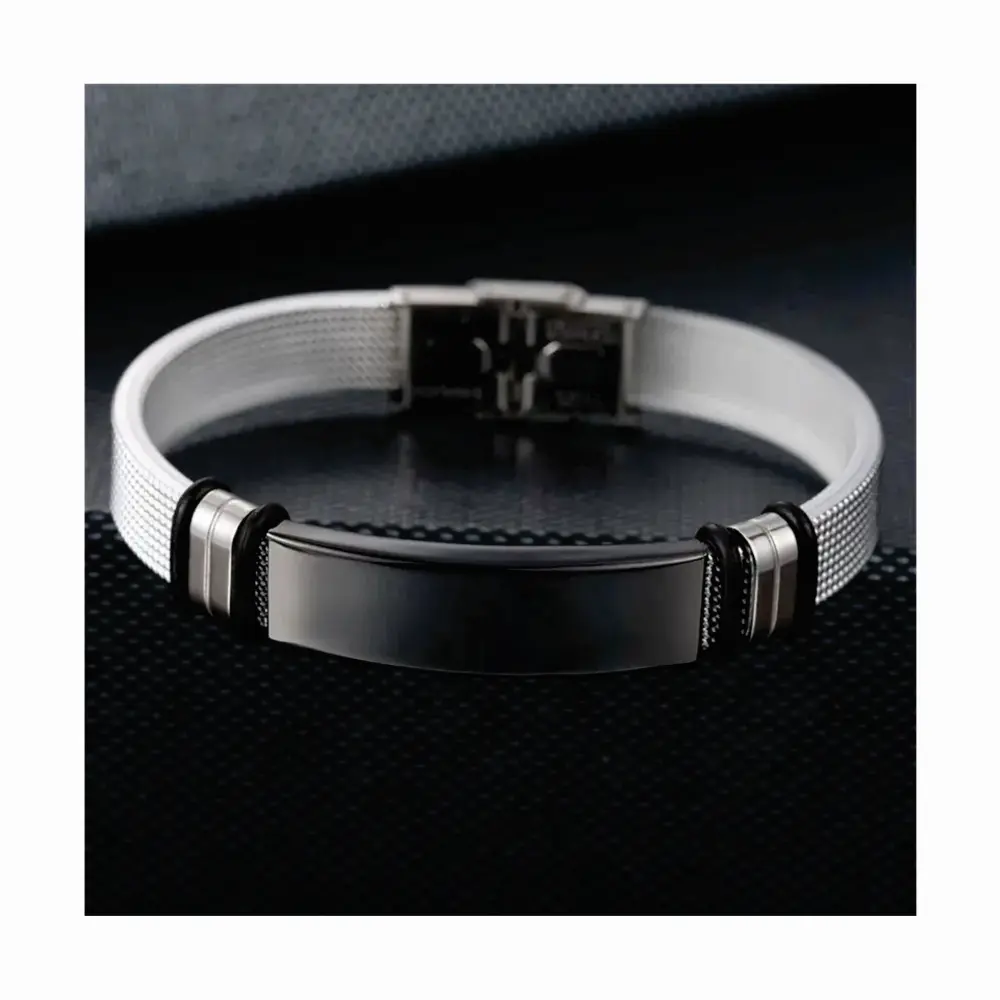 LLAVERO PULSERA 06 Pulsera Manilla identificación, grabada con tus datos personales en Distribuciones Santander