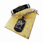 LLAVERO PULSERA llavero Pulsera Manilla identificación, grabada con tus datos personales en Distribuciones Santander