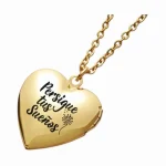 RELICARIO 01 H Collar relicario dorado