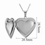 RELICARIO 01A plateado con cadena