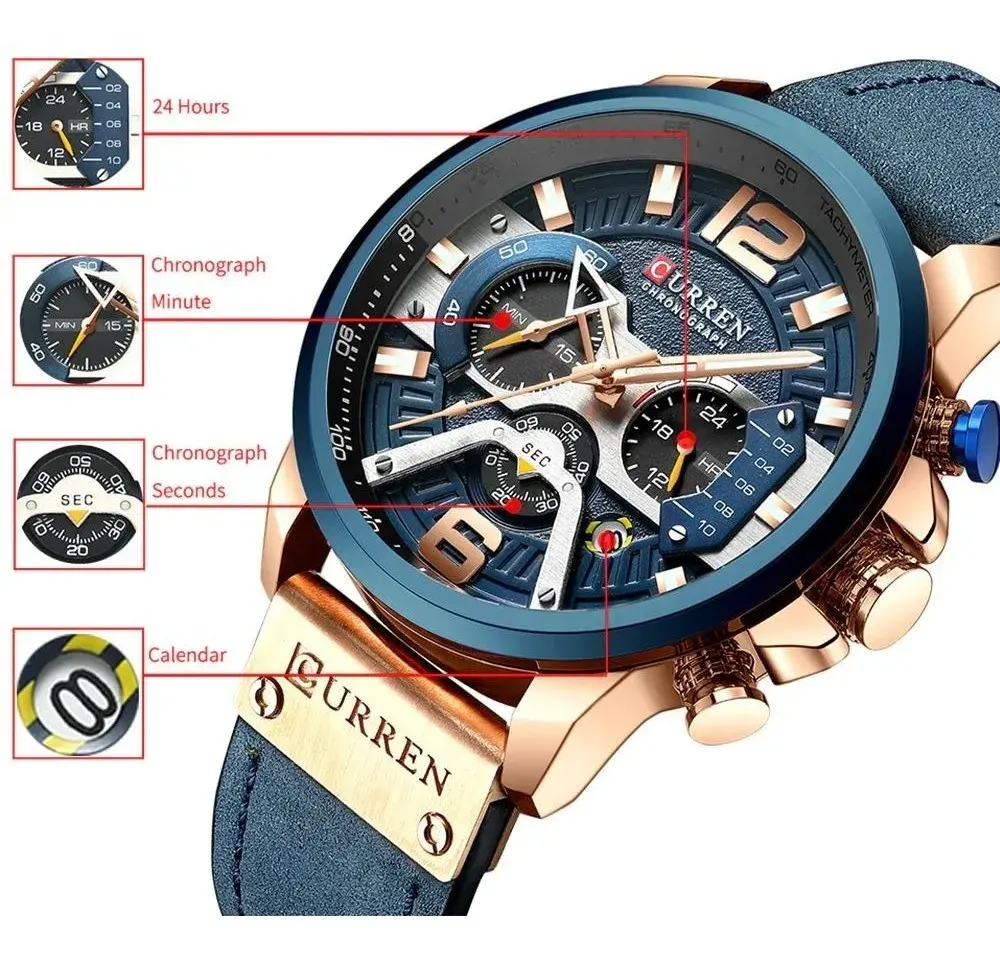 01 Reloj Curren 8329 Hombre