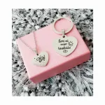 04 Juego Collar Llavero personalizado