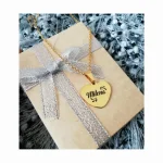 corazon1 Collar Dije Personalizado Grabado Láser