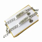 05A Manilla acero inoxidable personalizada grabada en láser