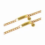 06AA Manilla acero inoxidable personalizada grabada en láser