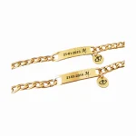 07A Manilla acero inoxidable personalizada grabada en láser