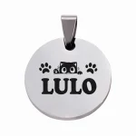 GATO 010 perros gatos acero anti-pérdida mascotas