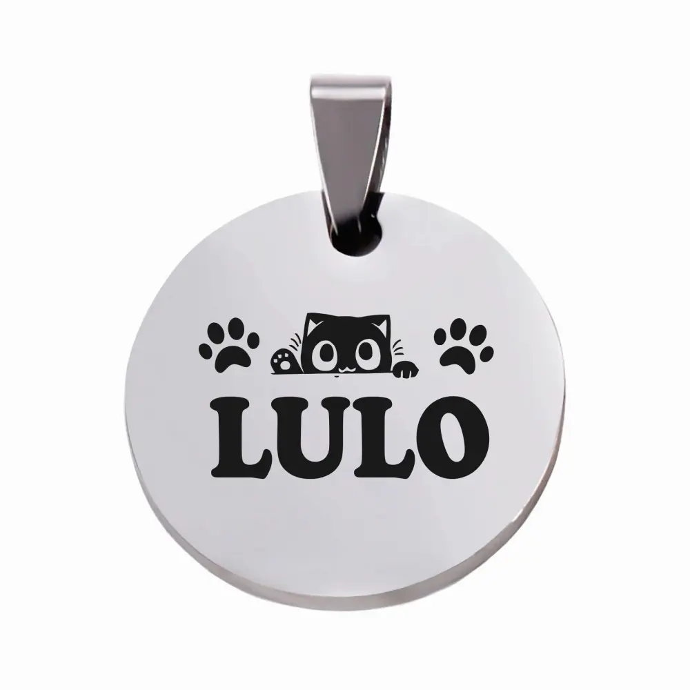 GATO 010 perros gatos acero anti-pérdida mascotas