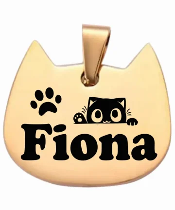 Placas identificación para mascotas perros gatos acero anti-pérdida mascotas