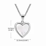 RELI 01AG Relicario Corazón Acero Inoxidable