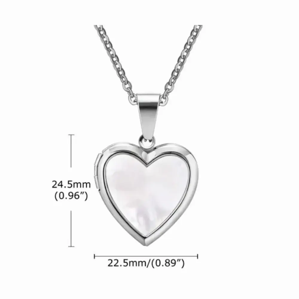 RELI 01AG Relicario Corazón Acero Inoxidable