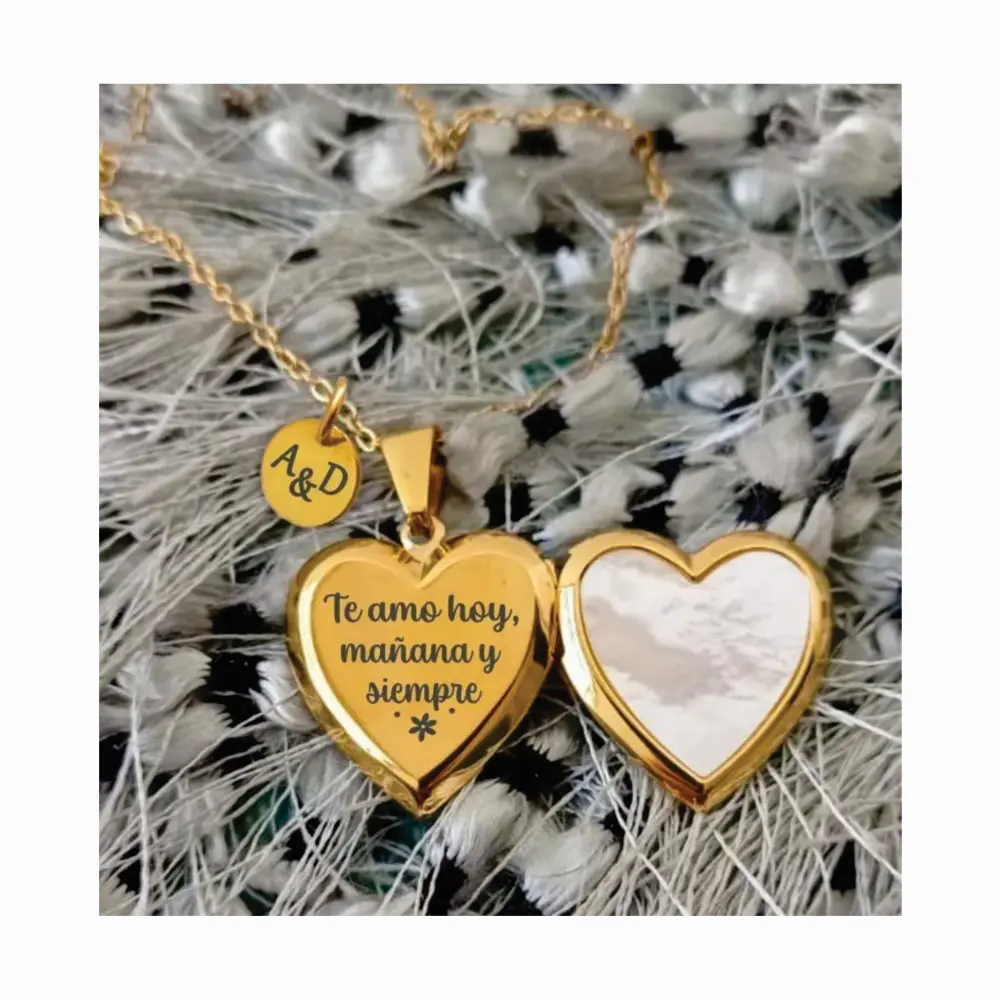 RELI 03 Relicario Corazón Acero Inoxidable