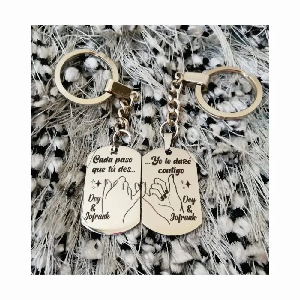 02 juego llavero plateados