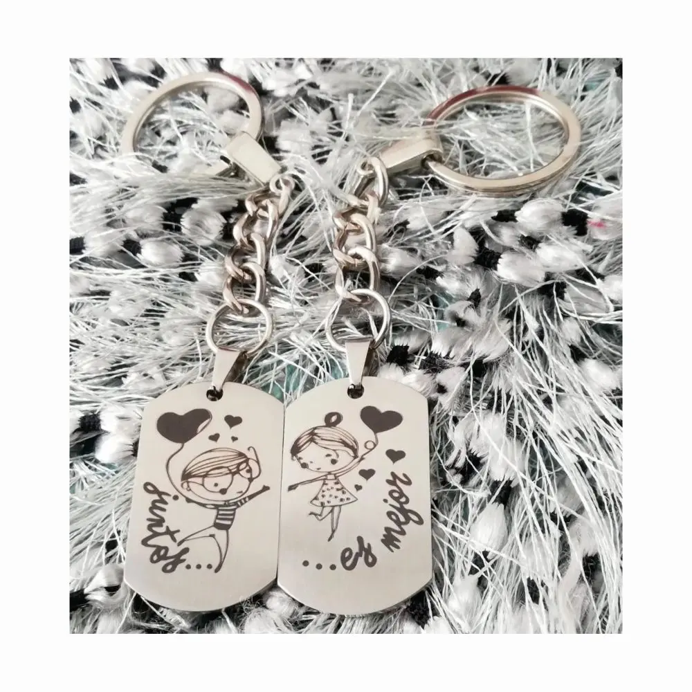 05 juego llavero plateados