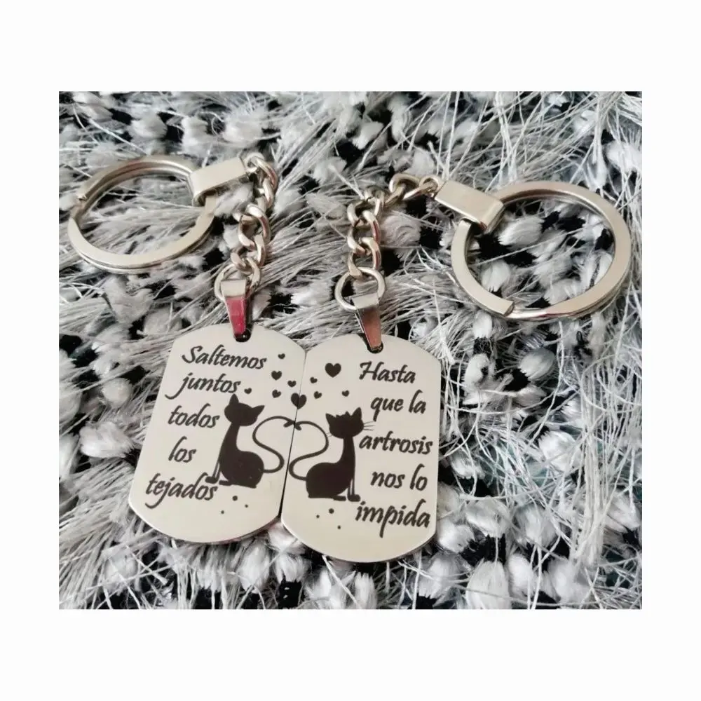 06 juego llavero plateados