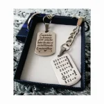 10 juego llavero plateados con calendario