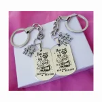 13 juego llavero plateados