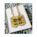 dorada 02 juego llavero dorados