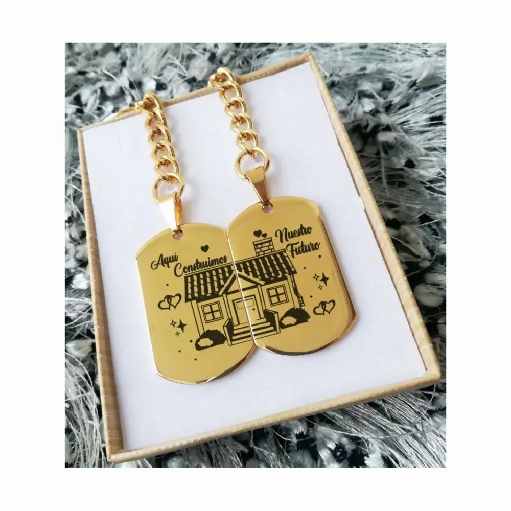 dorada 02 juego llavero dorados