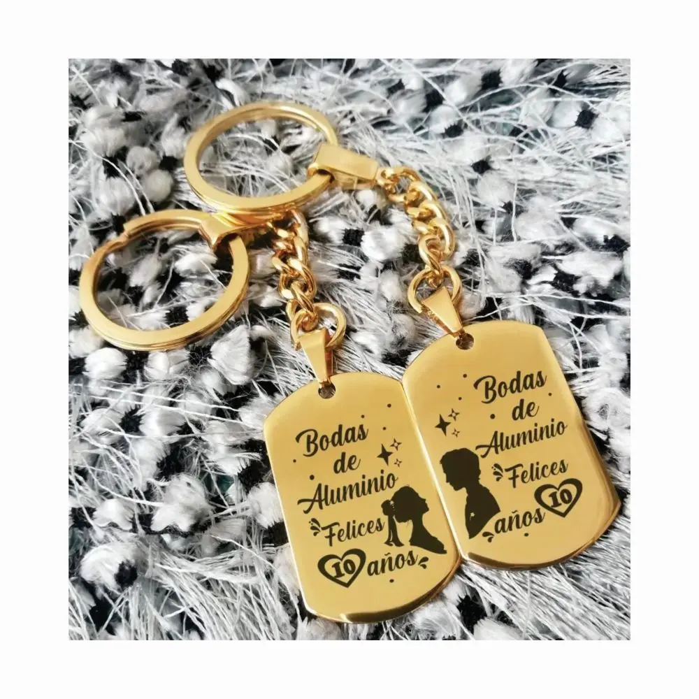 dorada 04 juego llavero dorados