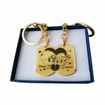 dorada Juego Llavero Dorados