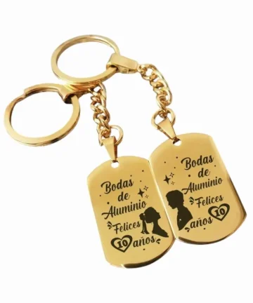 Llavero personalizado grabado en láser