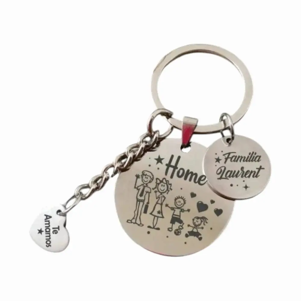 002 Llavero personalizado grabado en láser