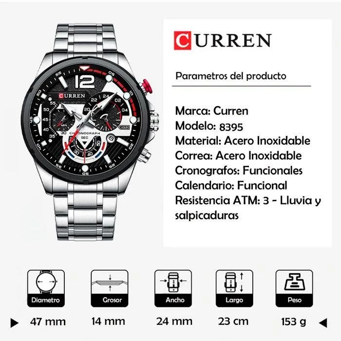 01h Reloj Curren 8395