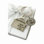 CASA 04 Llavero casa personalizado a dije redondo