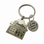 CASA Llavero casa personalizado a dije redondo