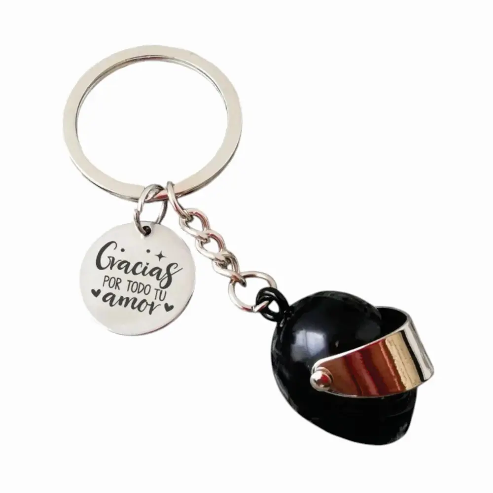 CASCO 02 Llavero personalizado grabado en láser