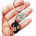 CASCO 03 Llavero personalizado grabado en láser