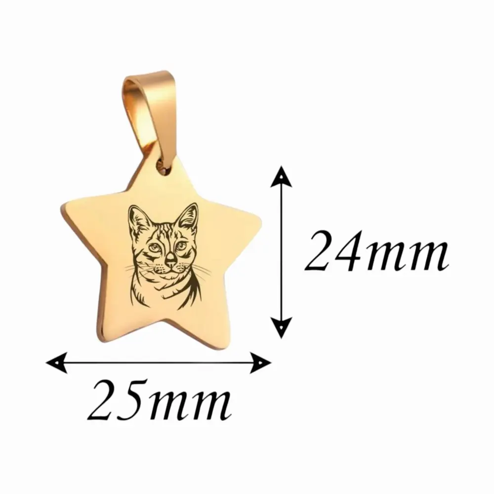 GATO estrella dorada medidas