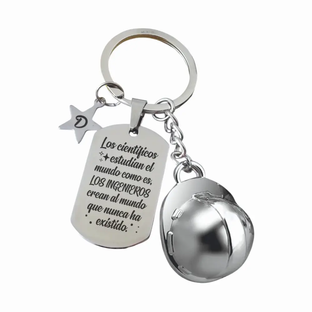 INGENIERO 04 Llavero personalizado grabado en láser