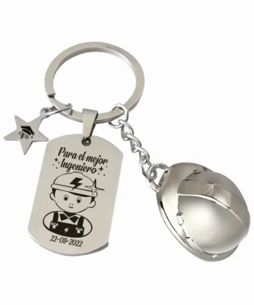 Llavero personalizado grabado en láser