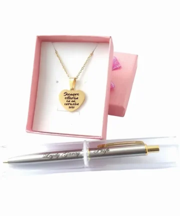 Juego Collar y Lapicero personalizado