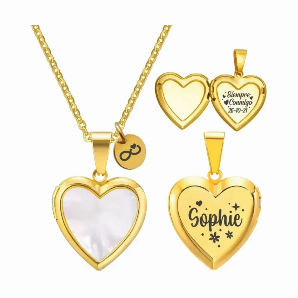 RELI 01 Collar Relicario con dije Personalizado