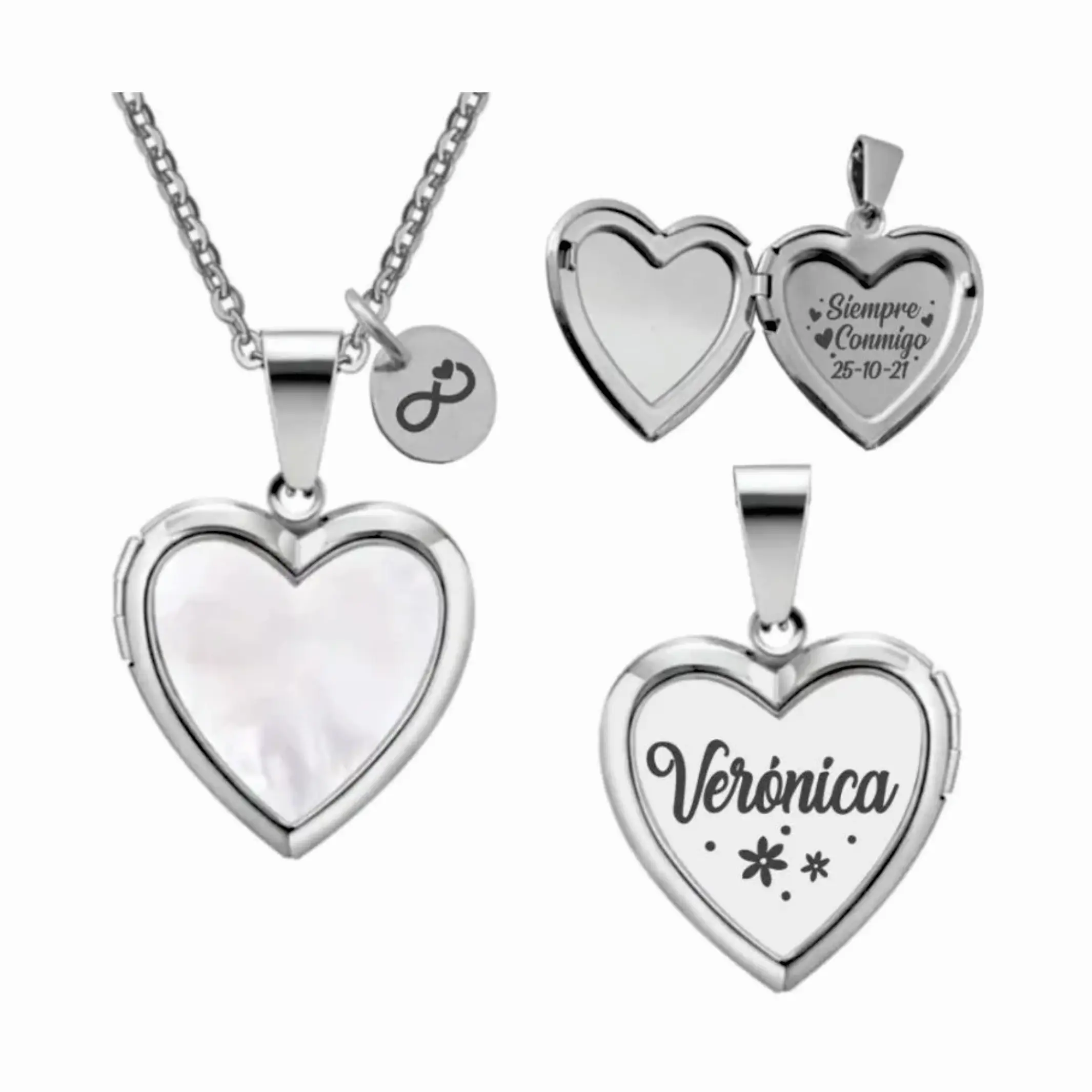 RELI 01A Collar Relicario con dije Personalizado