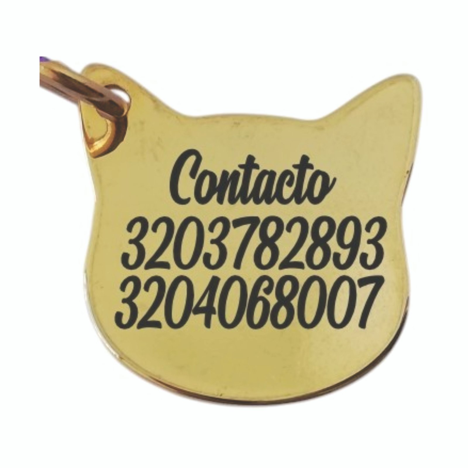 blanco 08 placa color dorada reverso