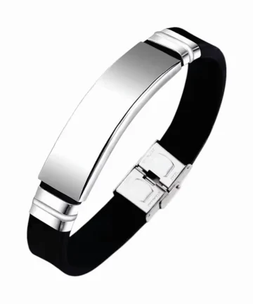 Pulsera Manilla Sin Grabar en Blanco