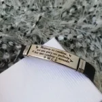 reloj 04 Manilla acero inoxidable personalizada grabada en láser