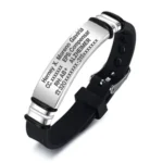 05 Pulsera Manilla identificación, grabada con tus datos personales en Distribuciones Santander